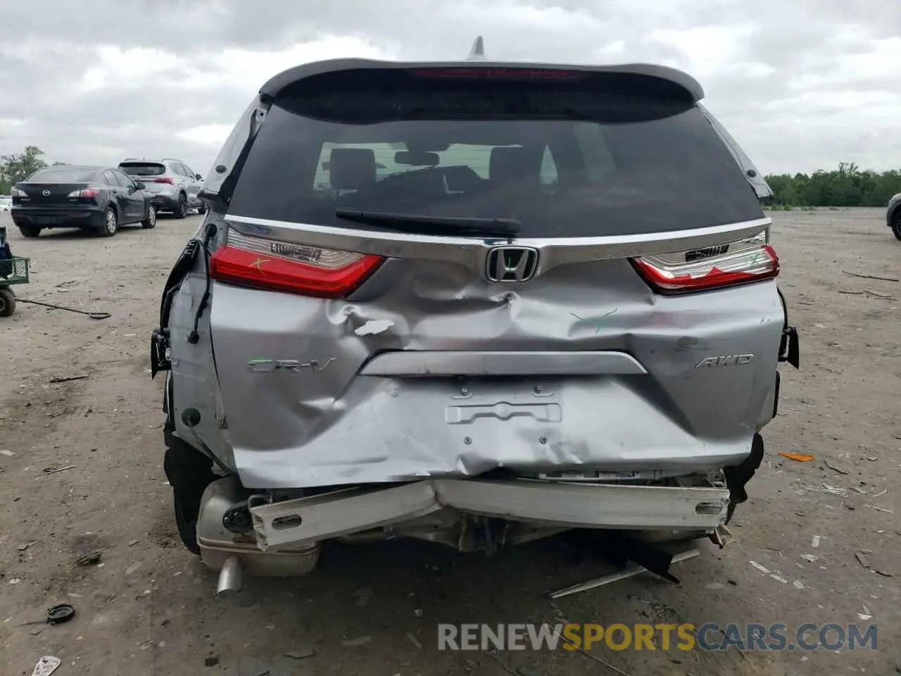 6 fotografías del automóvil dañado 5J6RW2H89KA005944 HONDA CRV 2019