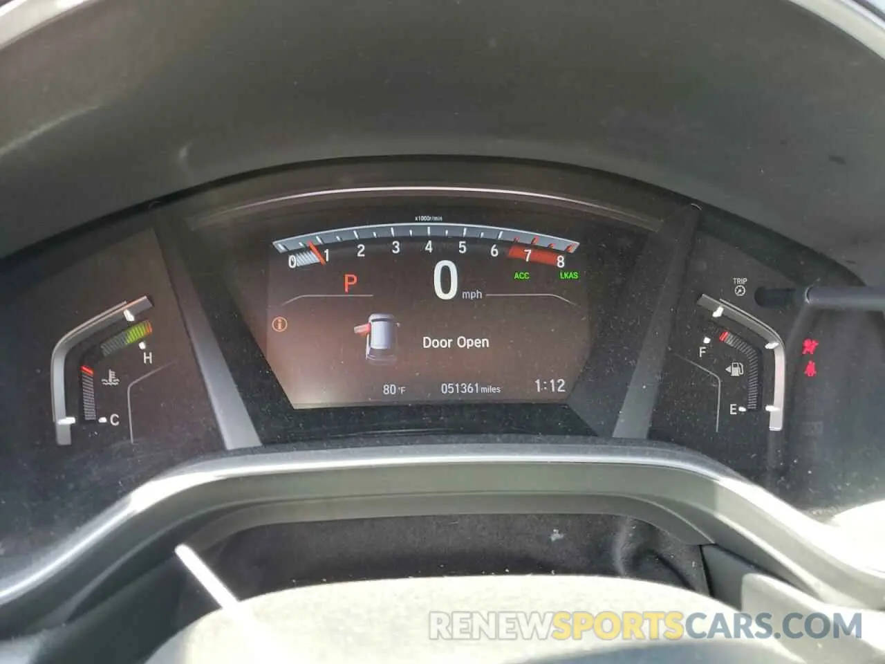 9 fotografías del automóvil dañado 5J6RW2H8XKA002891 HONDA CRV 2019