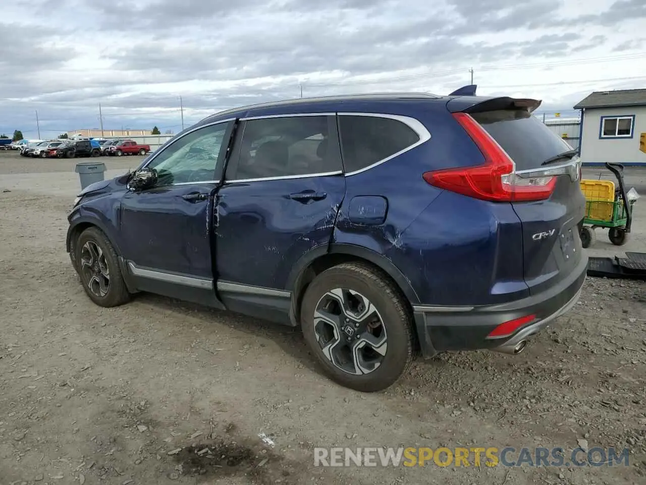 2 fotografías del automóvil dañado 5J6RW2H92KL001649 HONDA CRV 2019