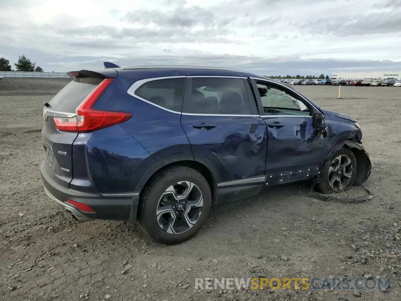 3 fotografías del automóvil dañado 5J6RW2H92KL001649 HONDA CRV 2019