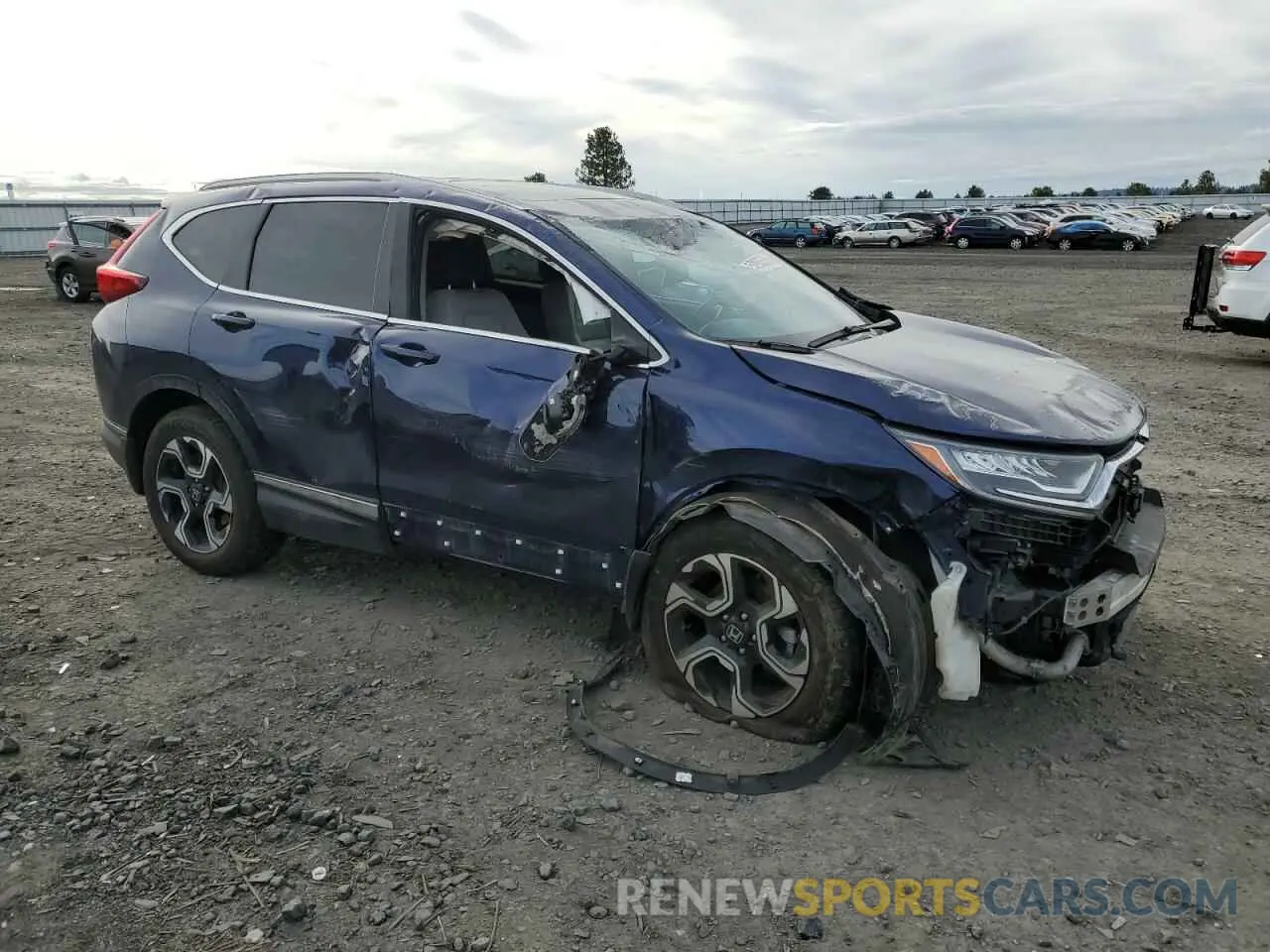4 fotografías del automóvil dañado 5J6RW2H92KL001649 HONDA CRV 2019
