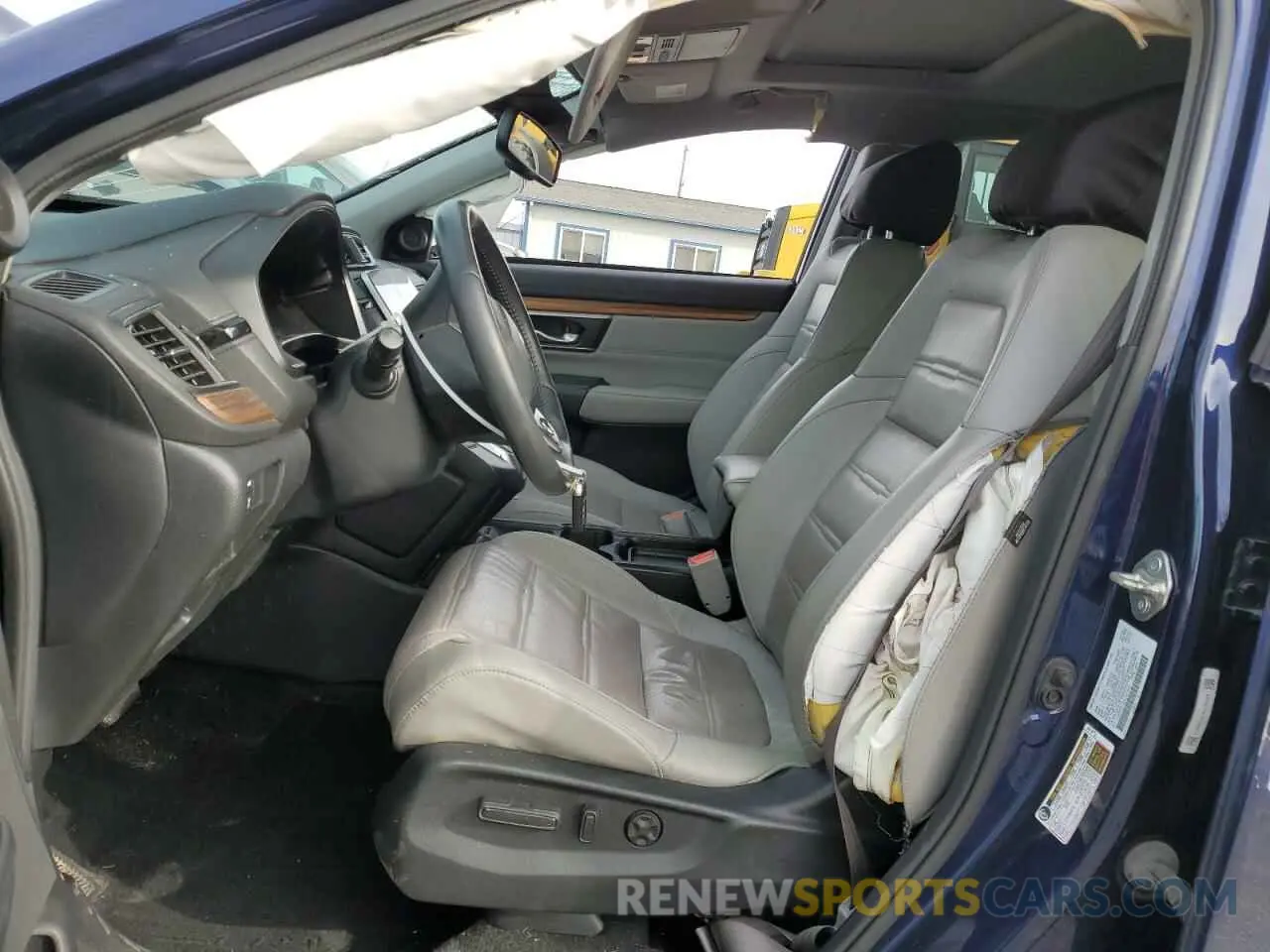 7 fotografías del automóvil dañado 5J6RW2H92KL001649 HONDA CRV 2019