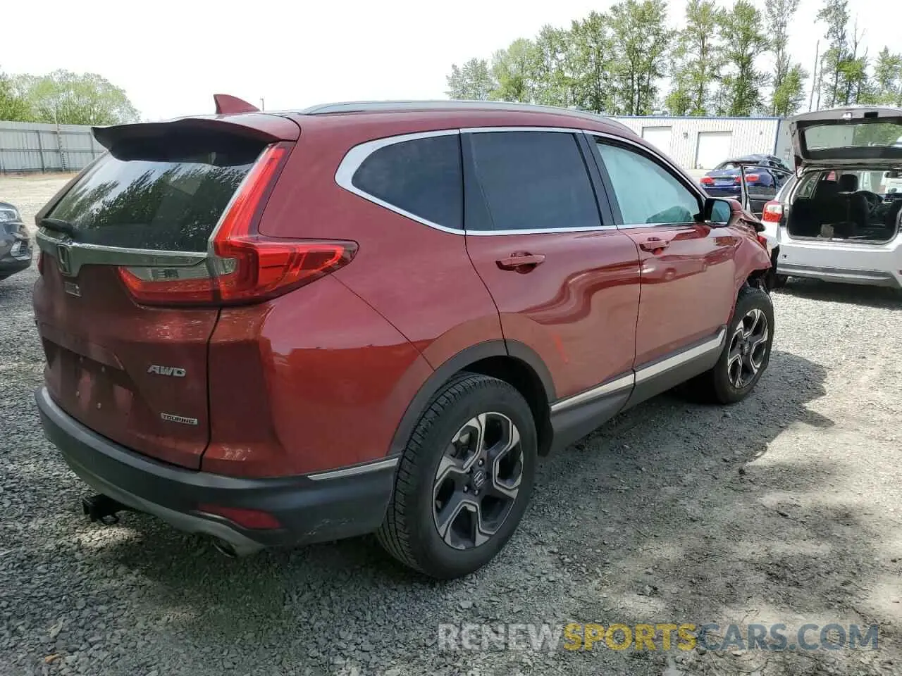 3 fotografías del automóvil dañado 5J6RW2H94KL000096 HONDA CRV 2019
