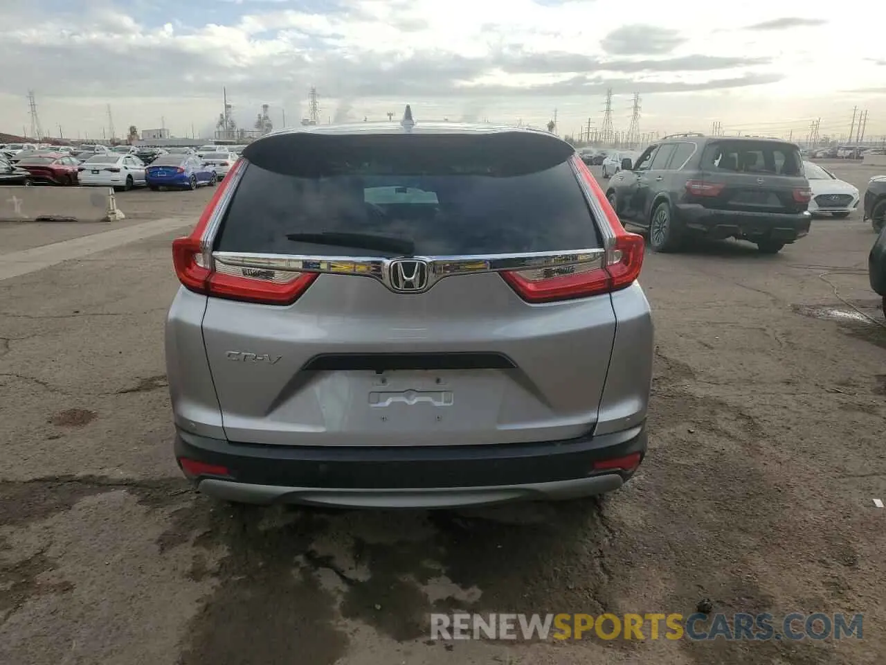 6 fotografías del automóvil dañado 5J6RW5H31KL001011 HONDA CRV 2019