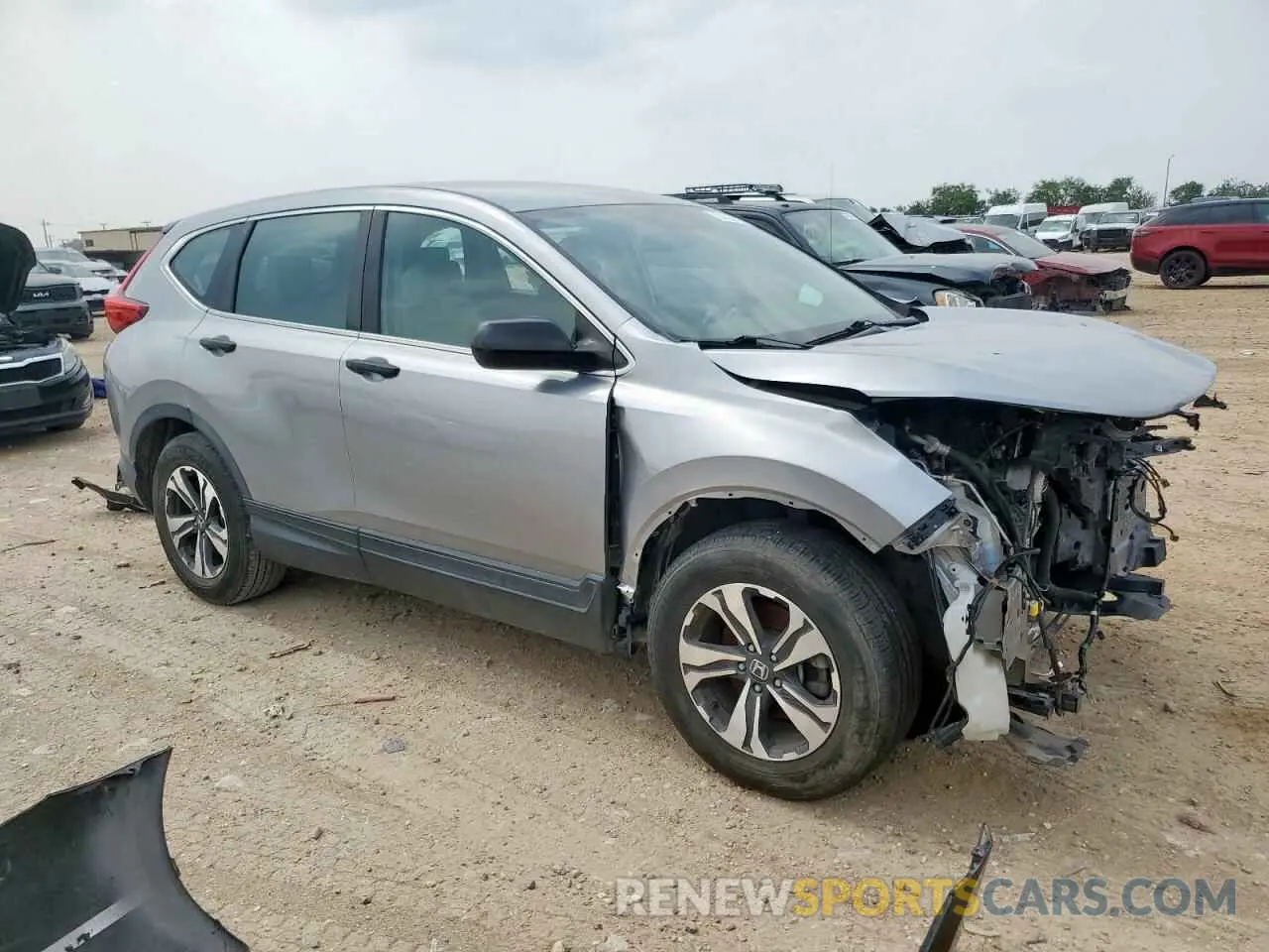 4 fotografías del automóvil dañado 5J6RW5H33KL000779 HONDA CRV 2019
