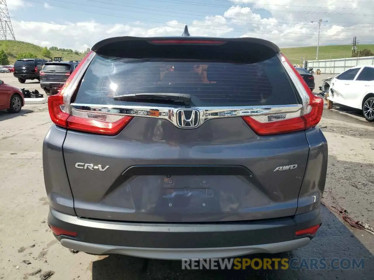 6 fotografías del automóvil dañado 5J6RW6H30KL005220 HONDA CRV 2019