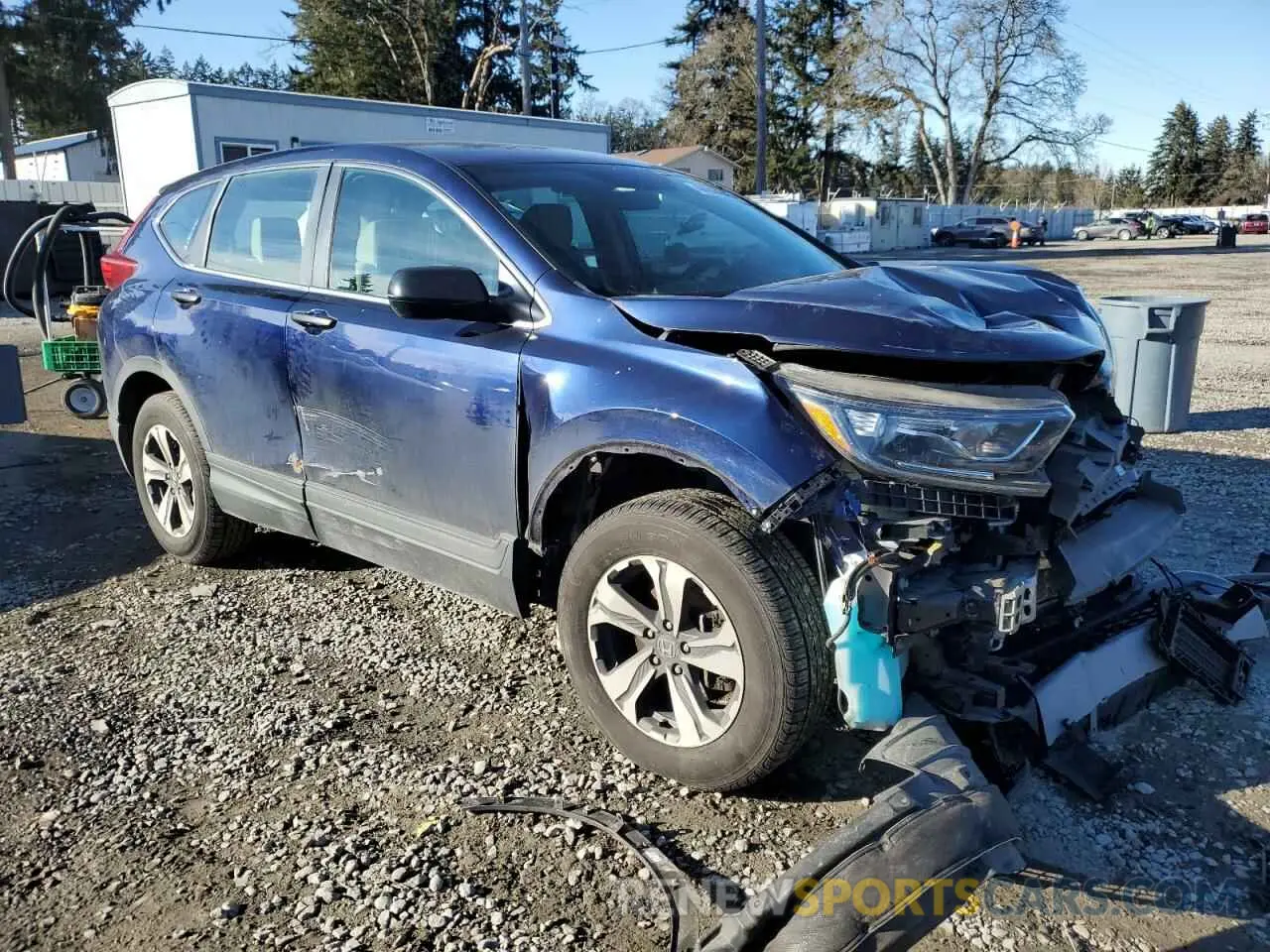 4 fotografías del automóvil dañado 5J6RW6H30KL005508 HONDA CRV 2019