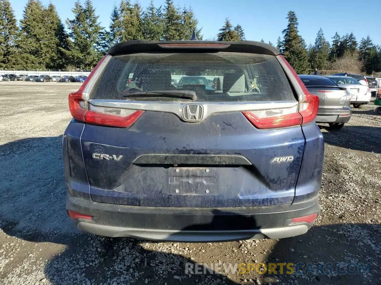 6 fotografías del automóvil dañado 5J6RW6H30KL005508 HONDA CRV 2019