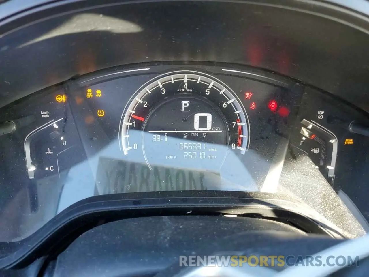 9 fotografías del automóvil dañado 5J6RW6H30KL005508 HONDA CRV 2019