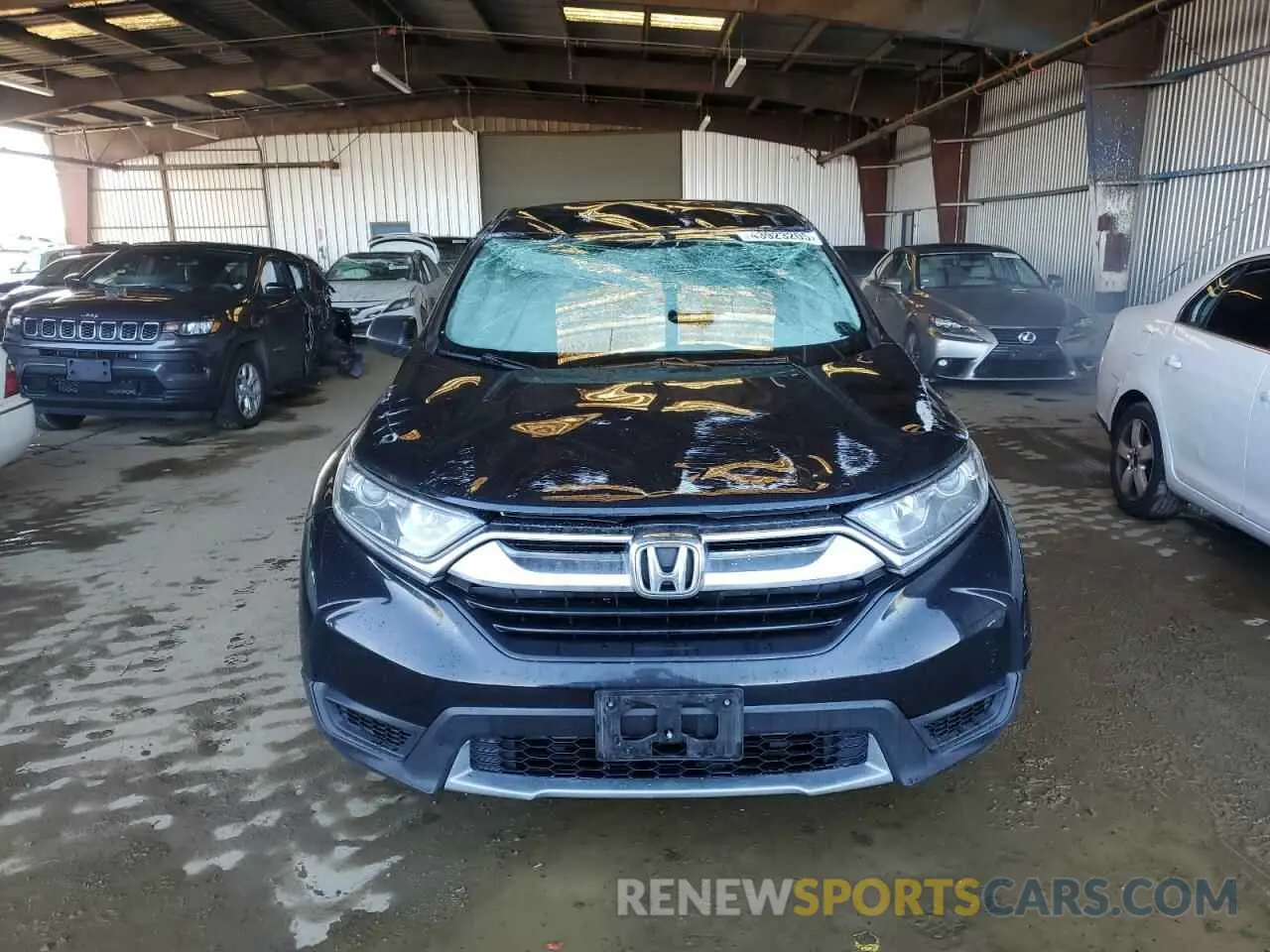 5 fotografías del automóvil dañado 5J6RW6H31KL002682 HONDA CRV 2019