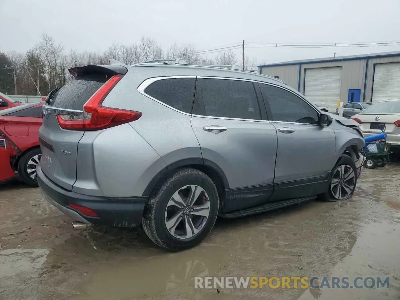3 fotografías del automóvil dañado 5J6RW6H35KL002538 HONDA CRV 2019