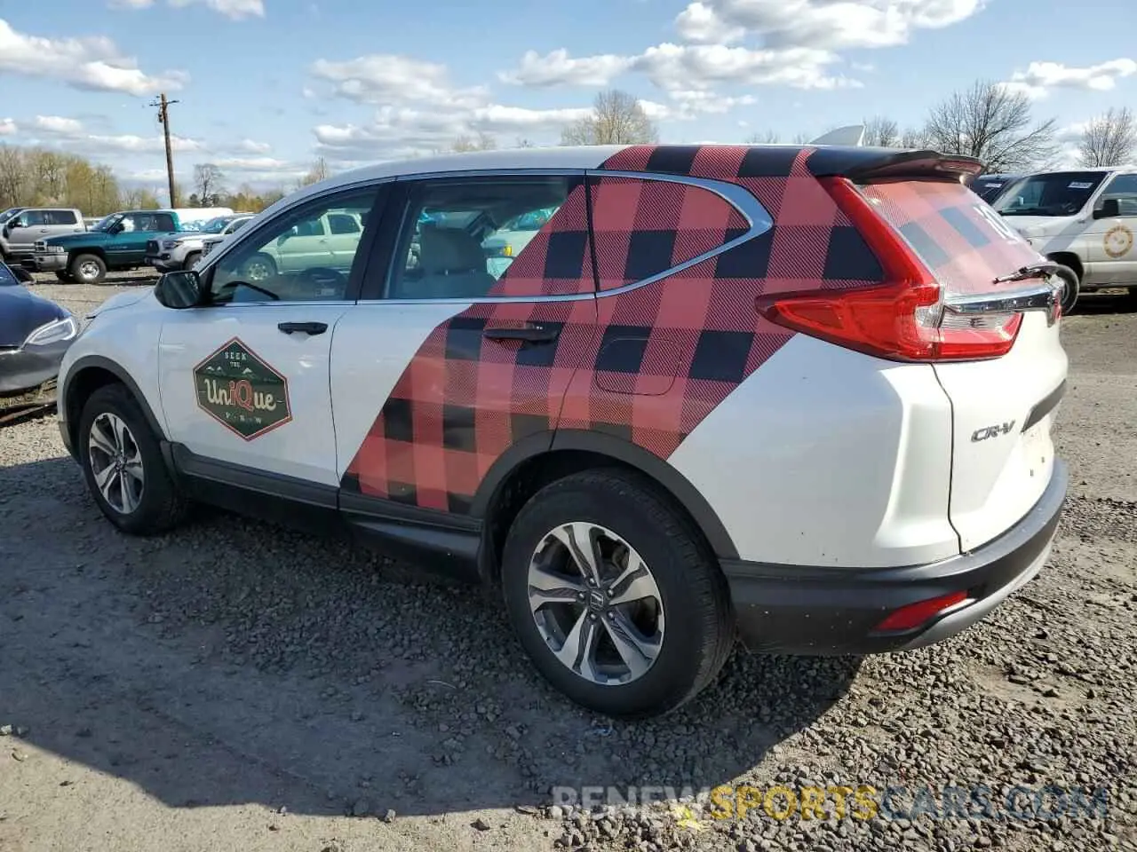 2 fotografías del automóvil dañado 5J6RW6H35KL004807 HONDA CRV 2019