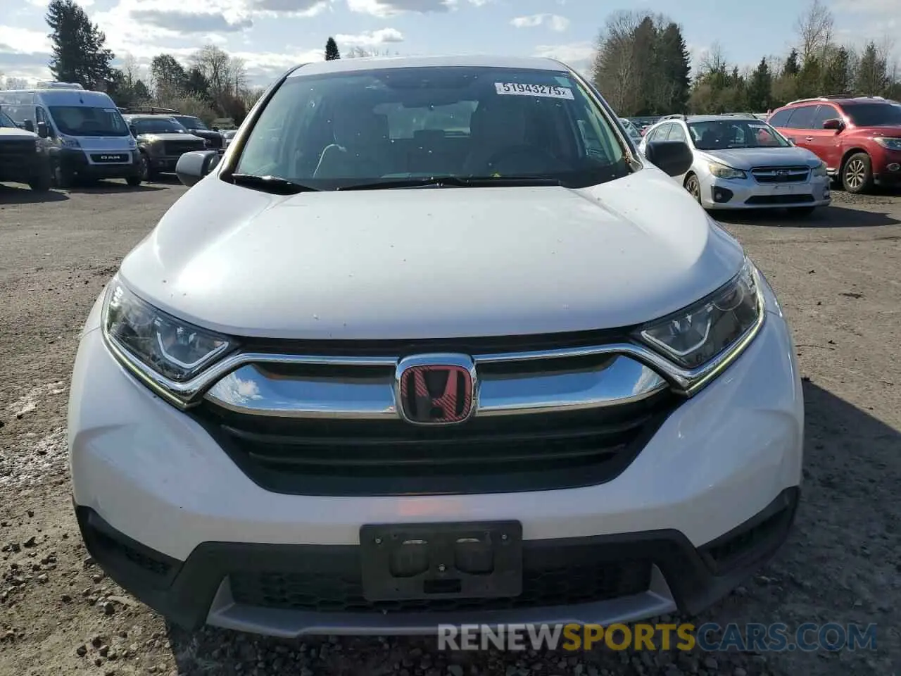 5 fotografías del automóvil dañado 5J6RW6H35KL004807 HONDA CRV 2019