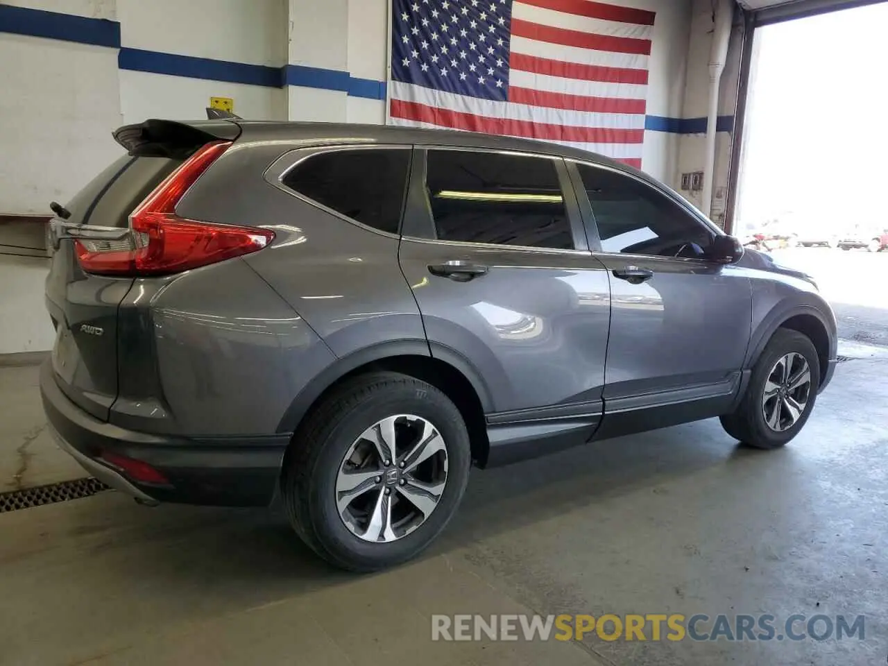 3 fotografías del automóvil dañado 5J6RW6H38KL001299 HONDA CRV 2019