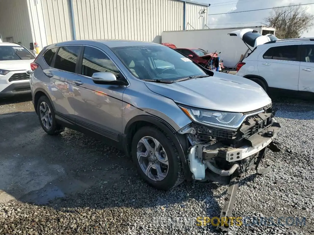 4 fotografías del automóvil dañado 7FARW1H56KE020564 HONDA CRV 2019
