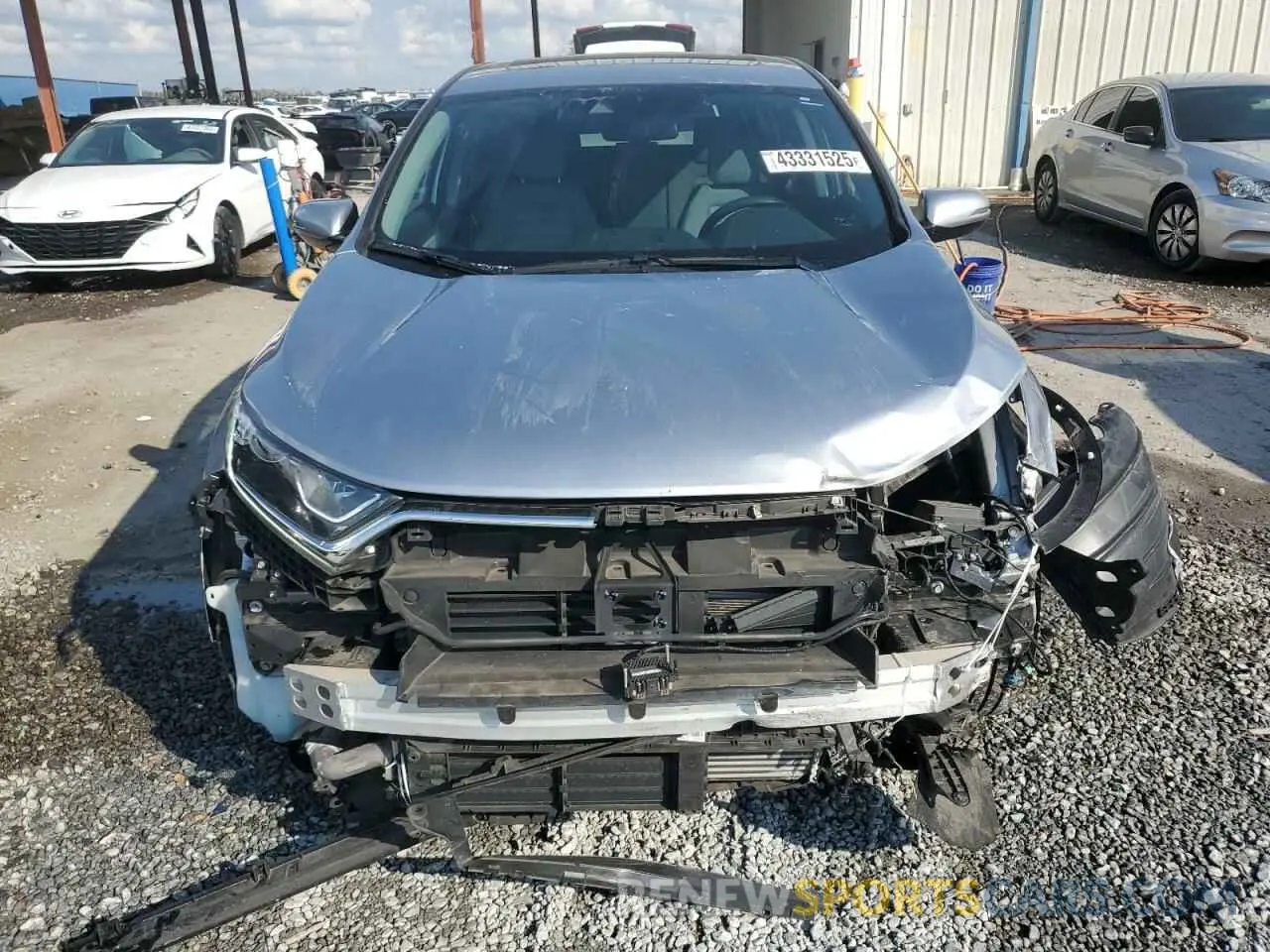5 fotografías del automóvil dañado 7FARW1H56KE020564 HONDA CRV 2019