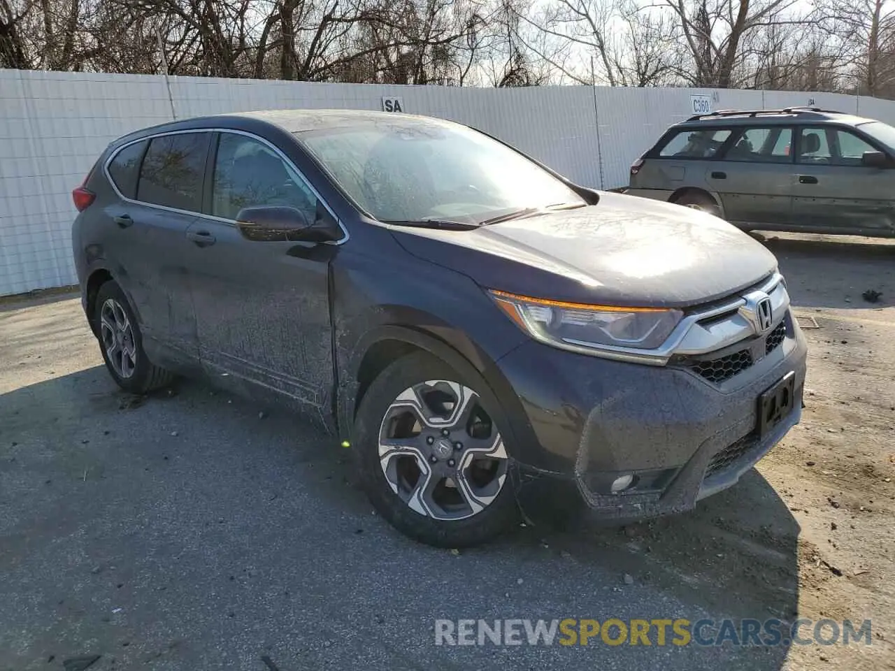 4 fotografías del automóvil dañado 7FARW1H57KE005121 HONDA CRV 2019