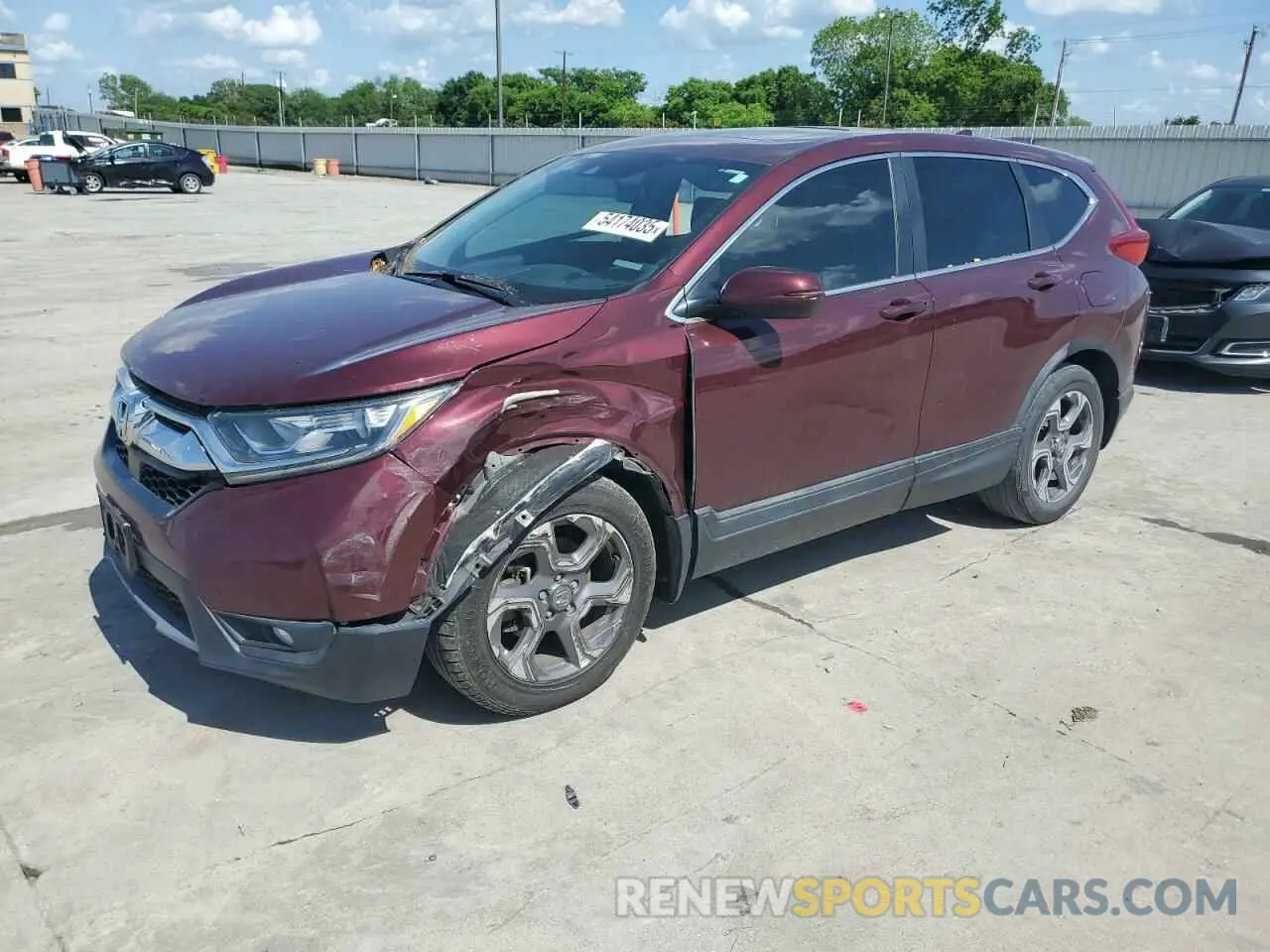 1 fotografías del automóvil dañado 7FARW1H58KE010764 HONDA CRV 2019