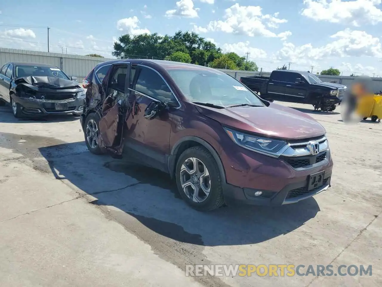 4 fotografías del automóvil dañado 7FARW1H58KE010764 HONDA CRV 2019