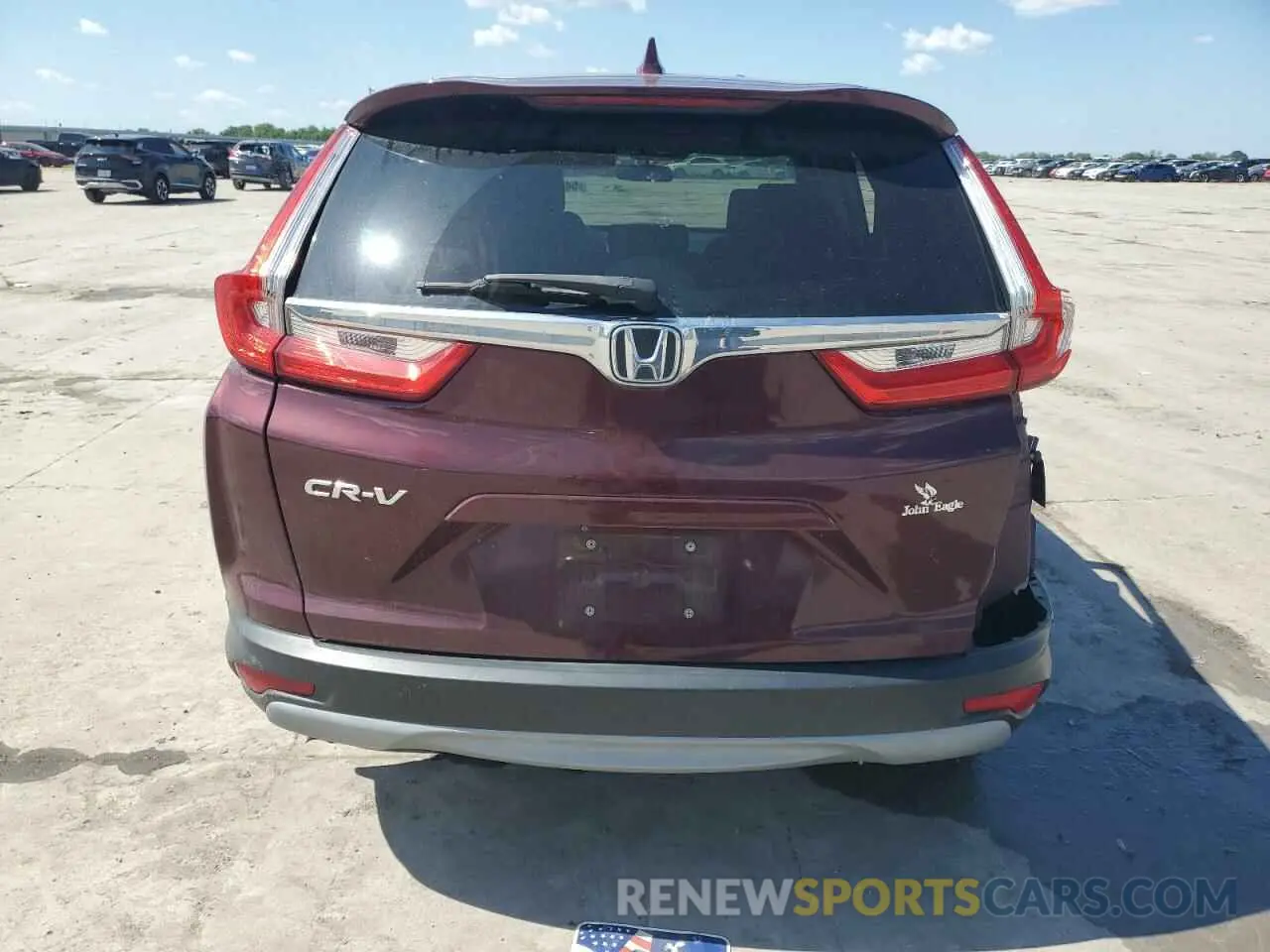 6 fotografías del automóvil dañado 7FARW1H58KE010764 HONDA CRV 2019