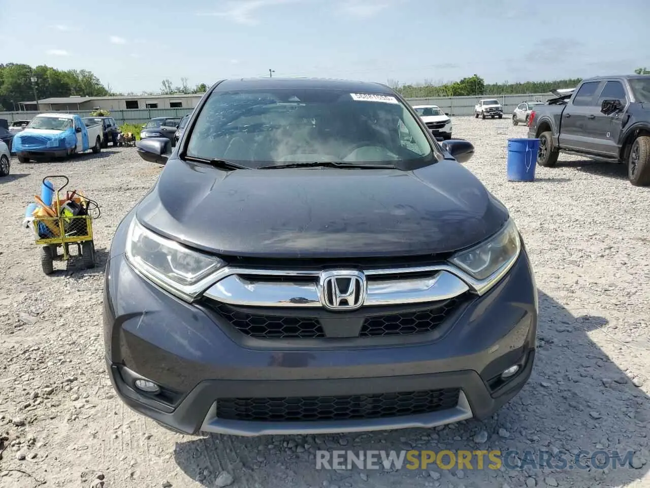 5 fotografías del automóvil dañado 7FARW1H87KE003508 HONDA CRV 2019