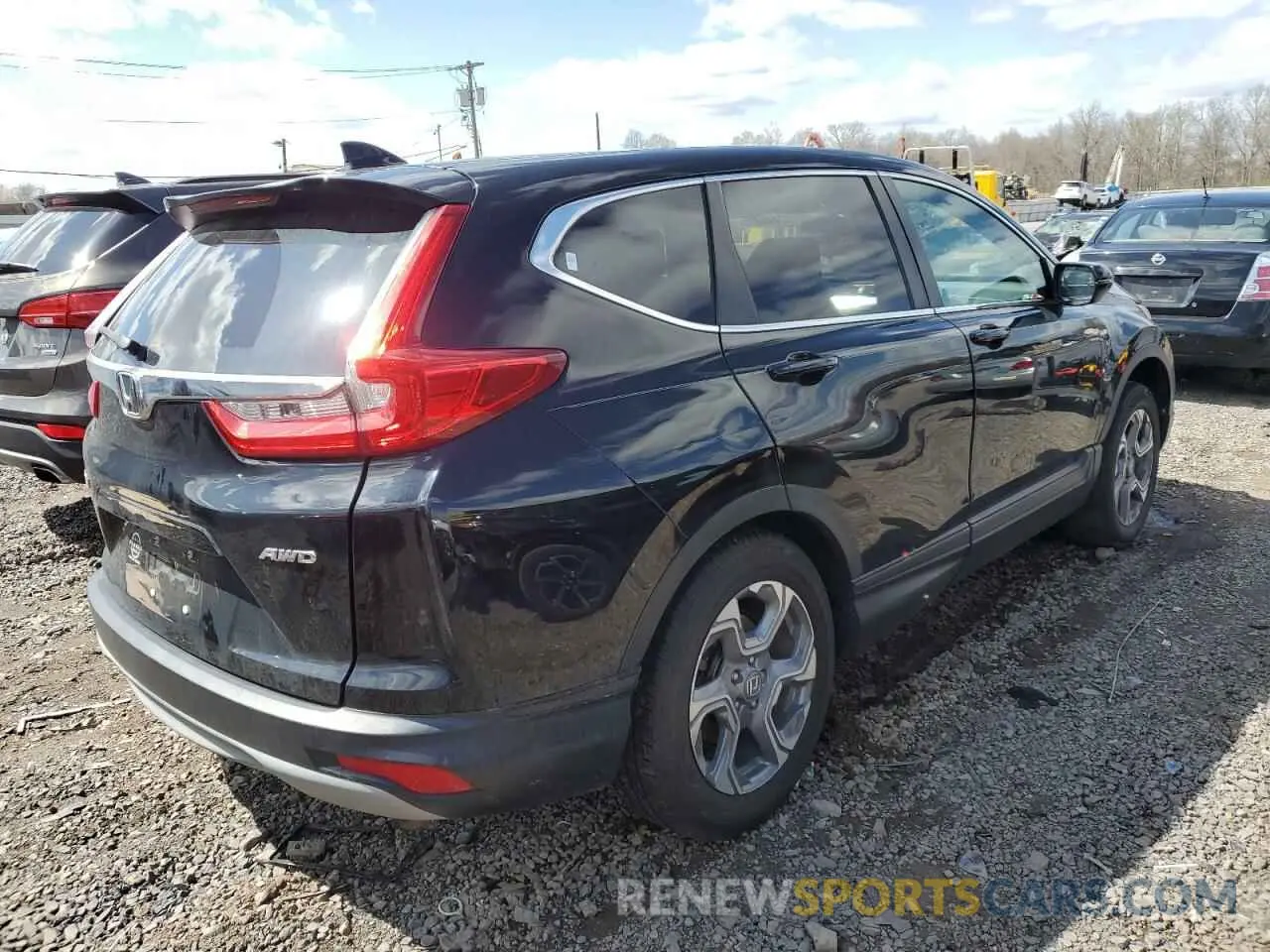 3 fotografías del automóvil dañado 7FARW2H53KE048764 HONDA CRV 2019