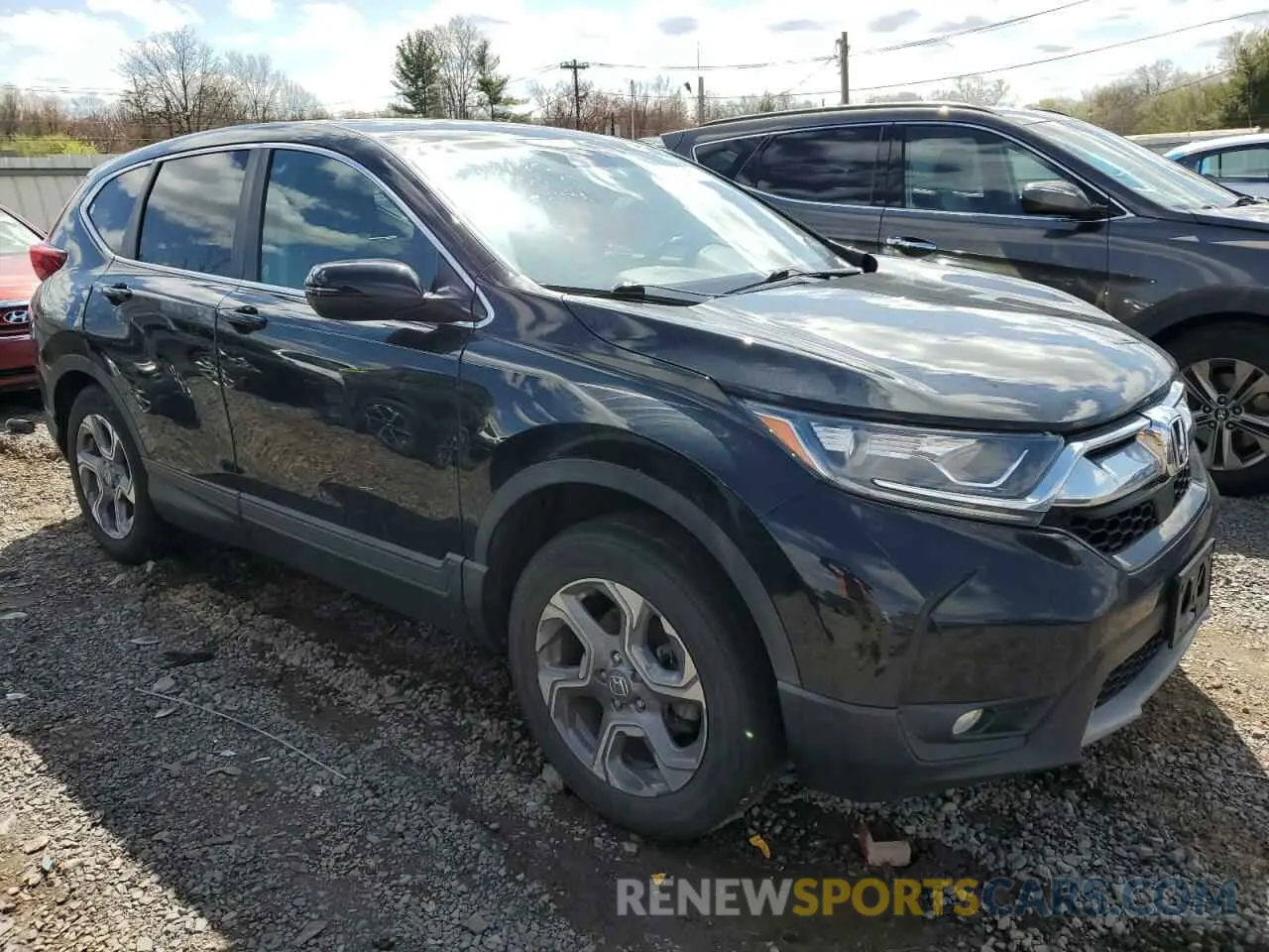 4 fotografías del automóvil dañado 7FARW2H53KE048764 HONDA CRV 2019