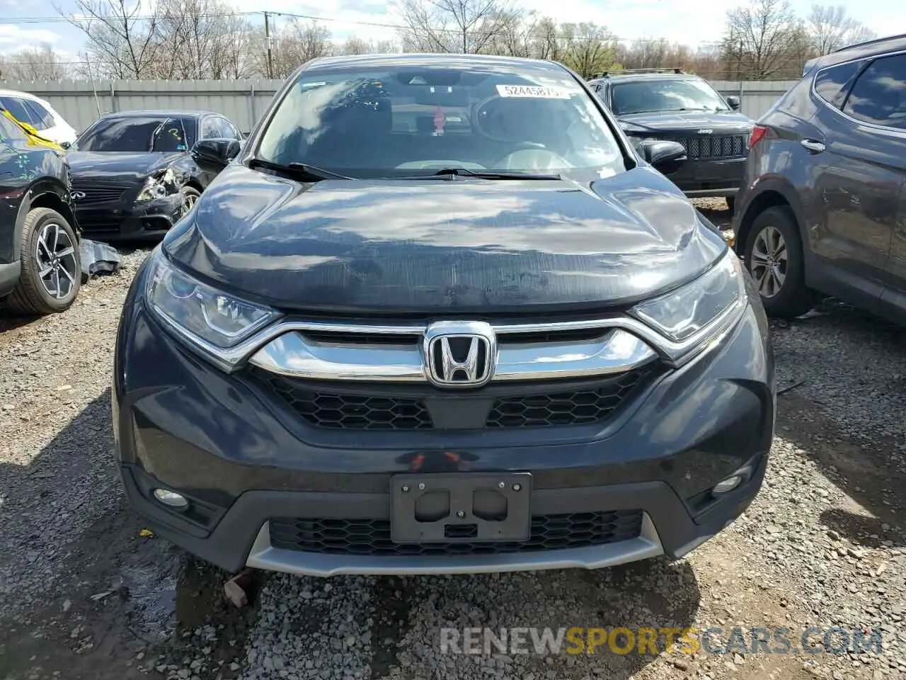 5 fotografías del automóvil dañado 7FARW2H53KE048764 HONDA CRV 2019