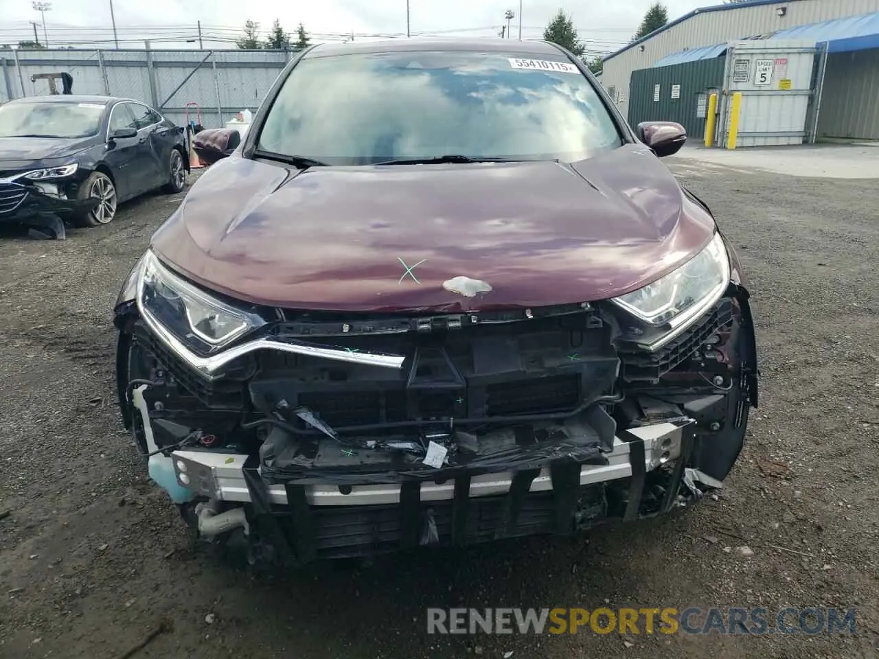 5 fotografías del automóvil dañado 7FARW2H54KE051656 HONDA CRV 2019