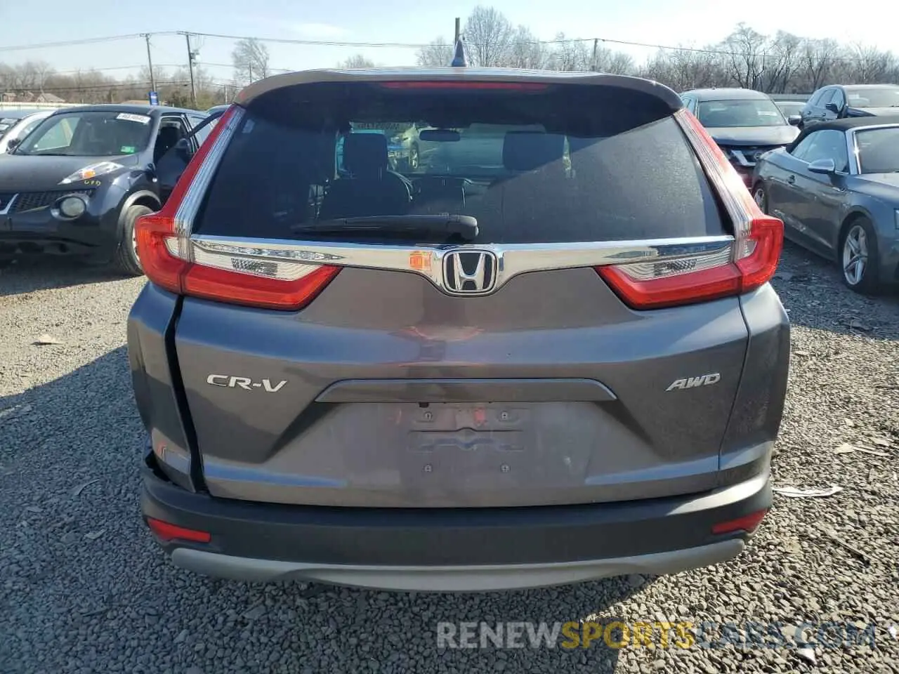 6 fotografías del automóvil dañado 7FARW2H56KE021266 HONDA CRV 2019