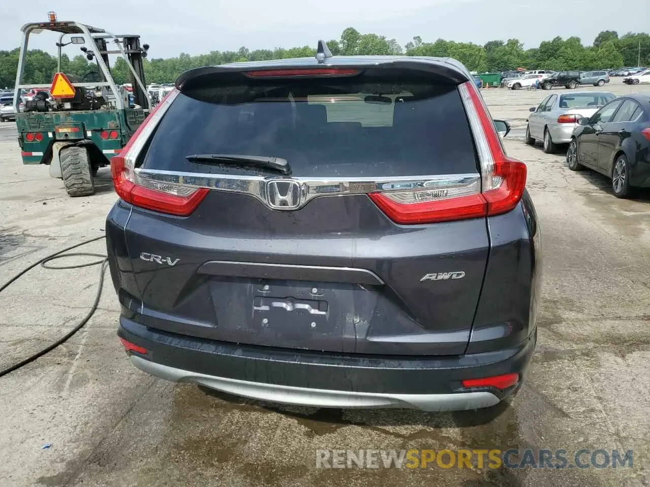 6 fotografías del automóvil dañado 7FARW2H57KE027142 HONDA CRV 2019