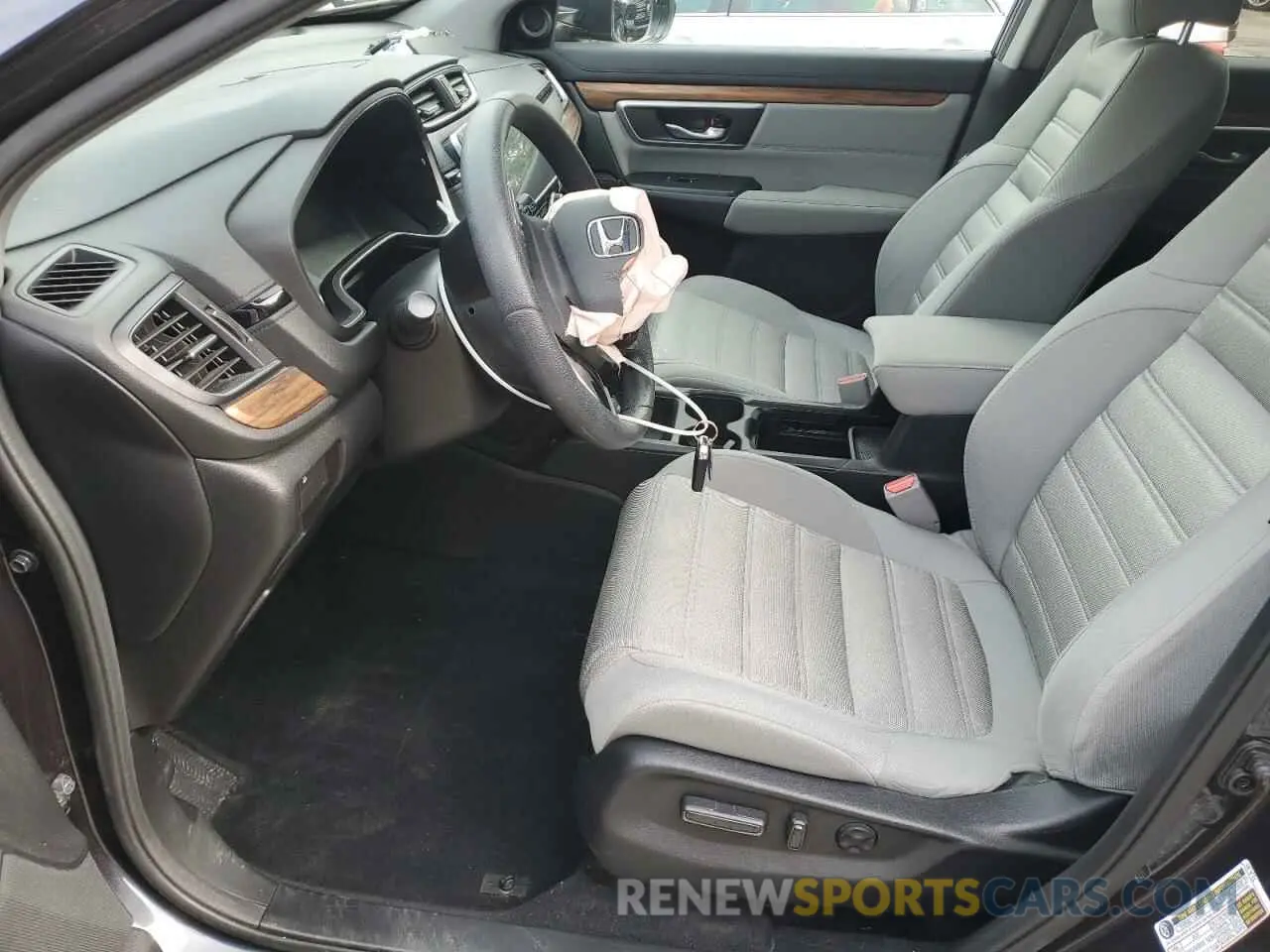 7 fotografías del automóvil dañado 7FARW2H57KE027142 HONDA CRV 2019