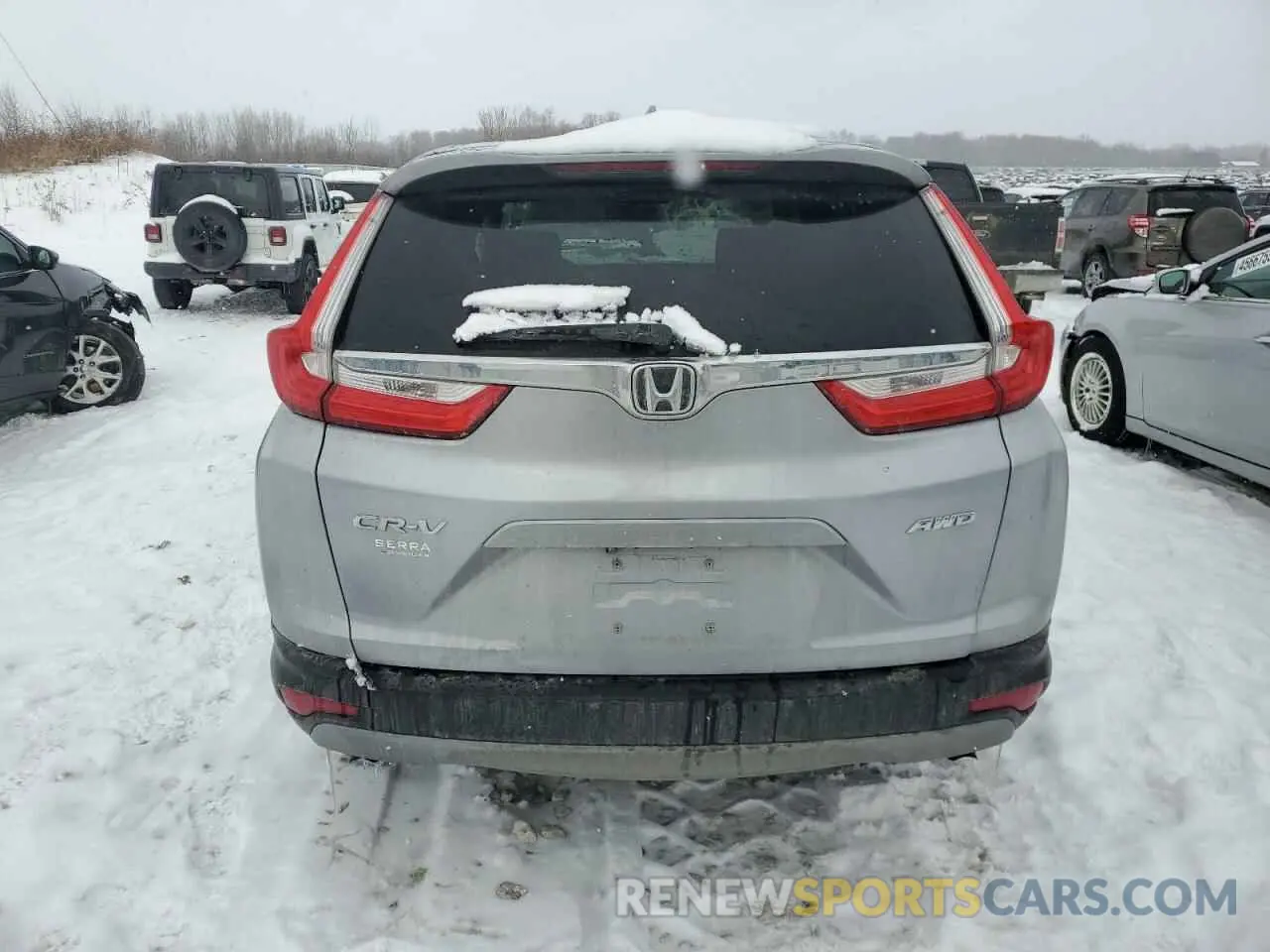 6 fotografías del automóvil dañado 7FARW2H58KE015999 HONDA CRV 2019