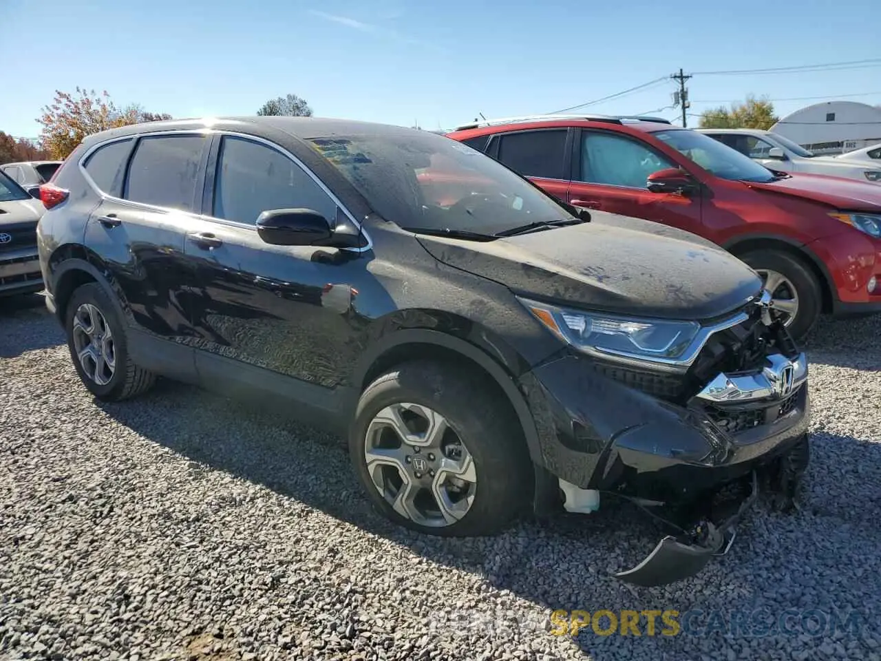 4 fotografías del automóvil dañado 7FARW2H59KE030575 HONDA CRV 2019