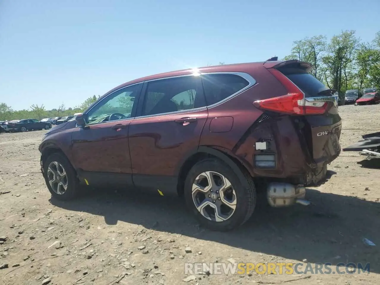 2 fotografías del automóvil dañado 7FARW2H5XKE004163 HONDA CRV 2019