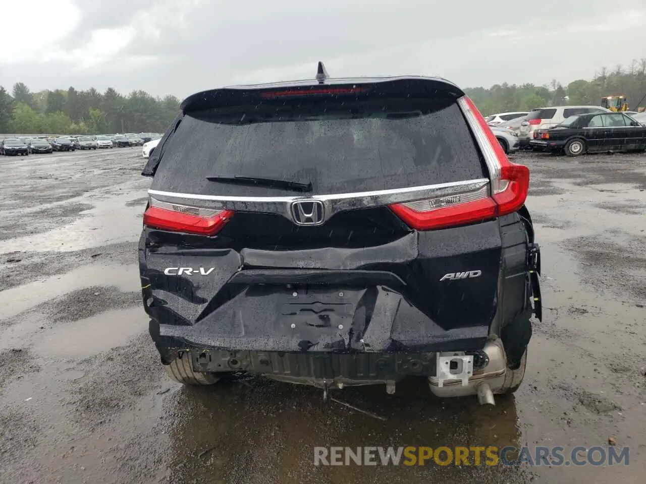 6 fotografías del automóvil dañado 7FARW2H80KE030698 HONDA CRV 2019