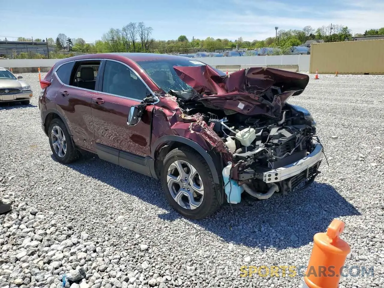 4 fotografías del automóvil dañado 7FARW2H81KE058221 HONDA CRV 2019
