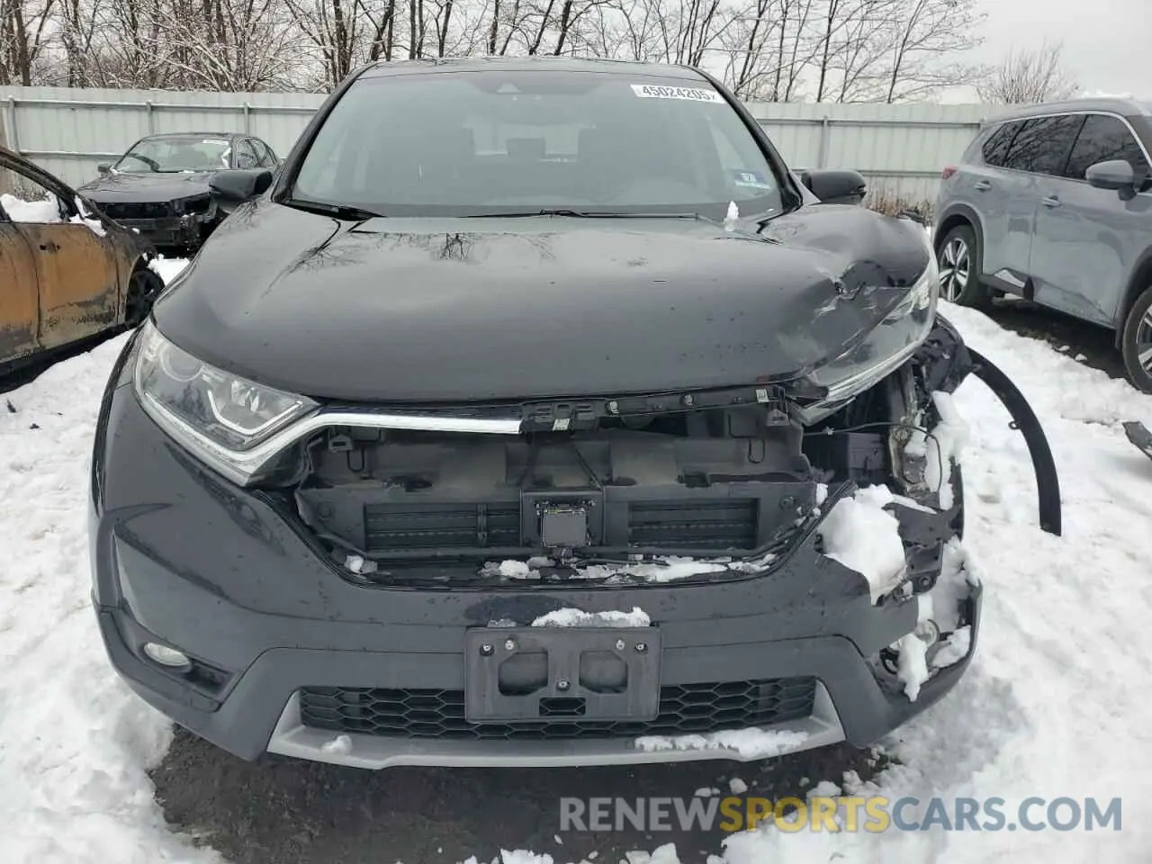 5 fotografías del automóvil dañado 7FARW2H83KE022613 HONDA CRV 2019
