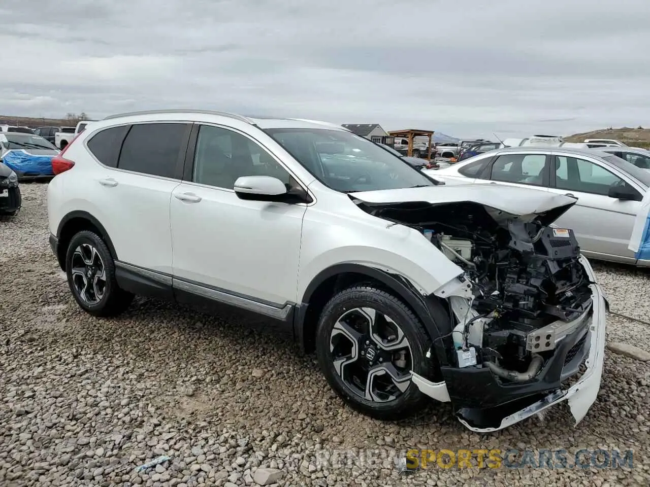 4 fotografías del automóvil dañado 7FARW2H95KE015140 HONDA CRV 2019