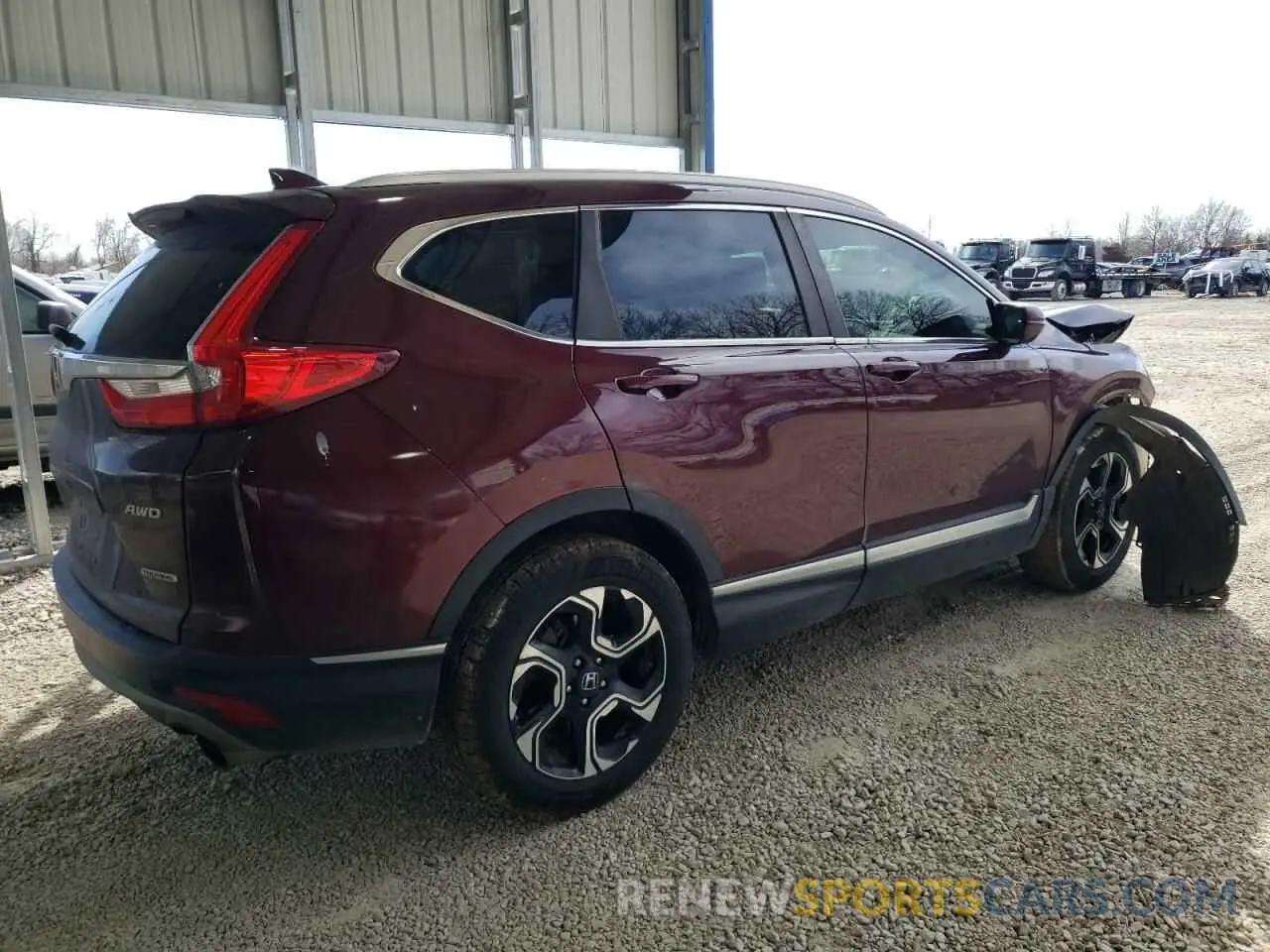 3 fotografías del automóvil dañado 7FARW2H9XKE000486 HONDA CRV 2019