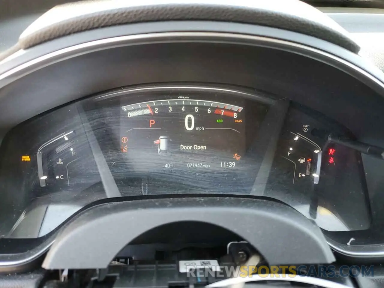 9 fotografías del automóvil dañado JHLRW2H57KX009938 HONDA CRV 2019