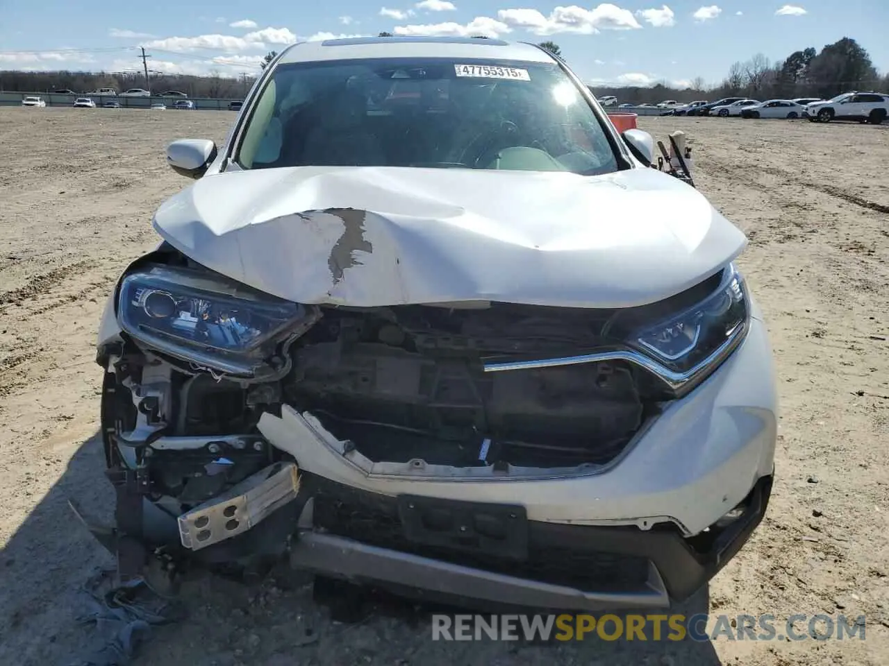 5 fotografías del automóvil dañado JHLRW2H85KX001511 HONDA CRV 2019