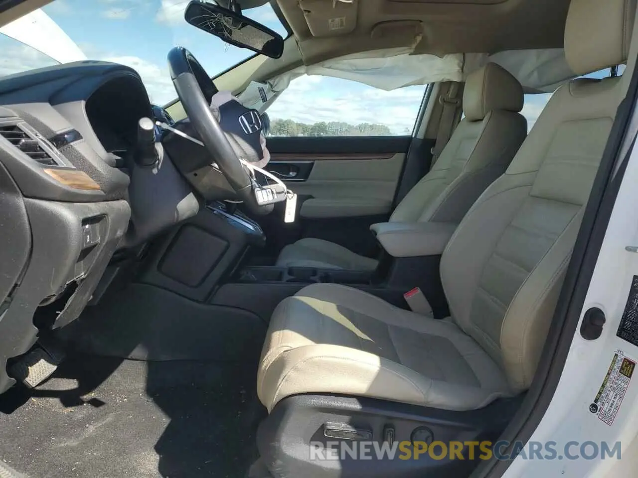 7 fotografías del automóvil dañado JHLRW2H85KX001511 HONDA CRV 2019
