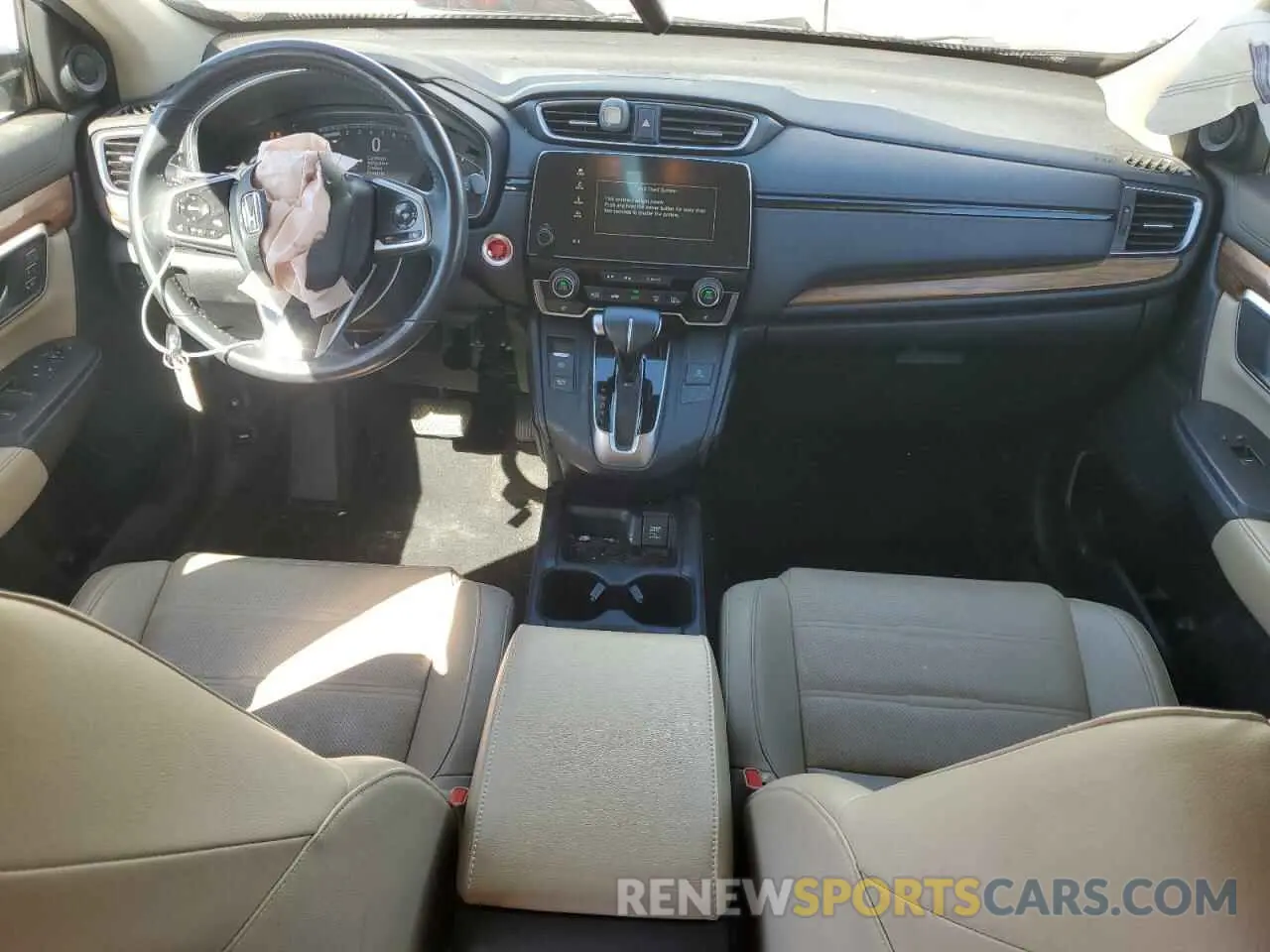 8 fotografías del automóvil dañado JHLRW2H85KX001511 HONDA CRV 2019