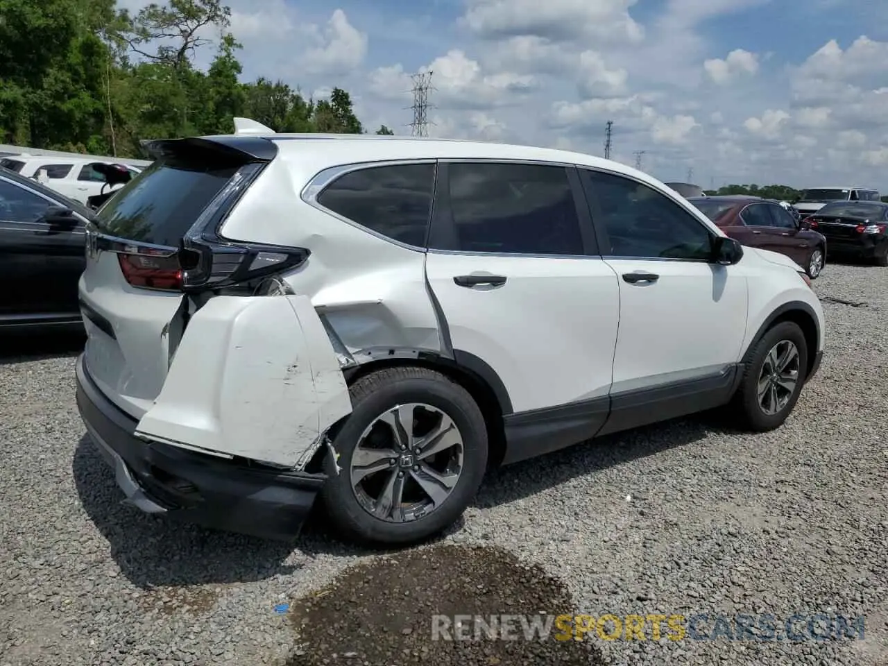 3 fotografías del automóvil dañado 2HKRW1H24LH417257 HONDA CRV 2020