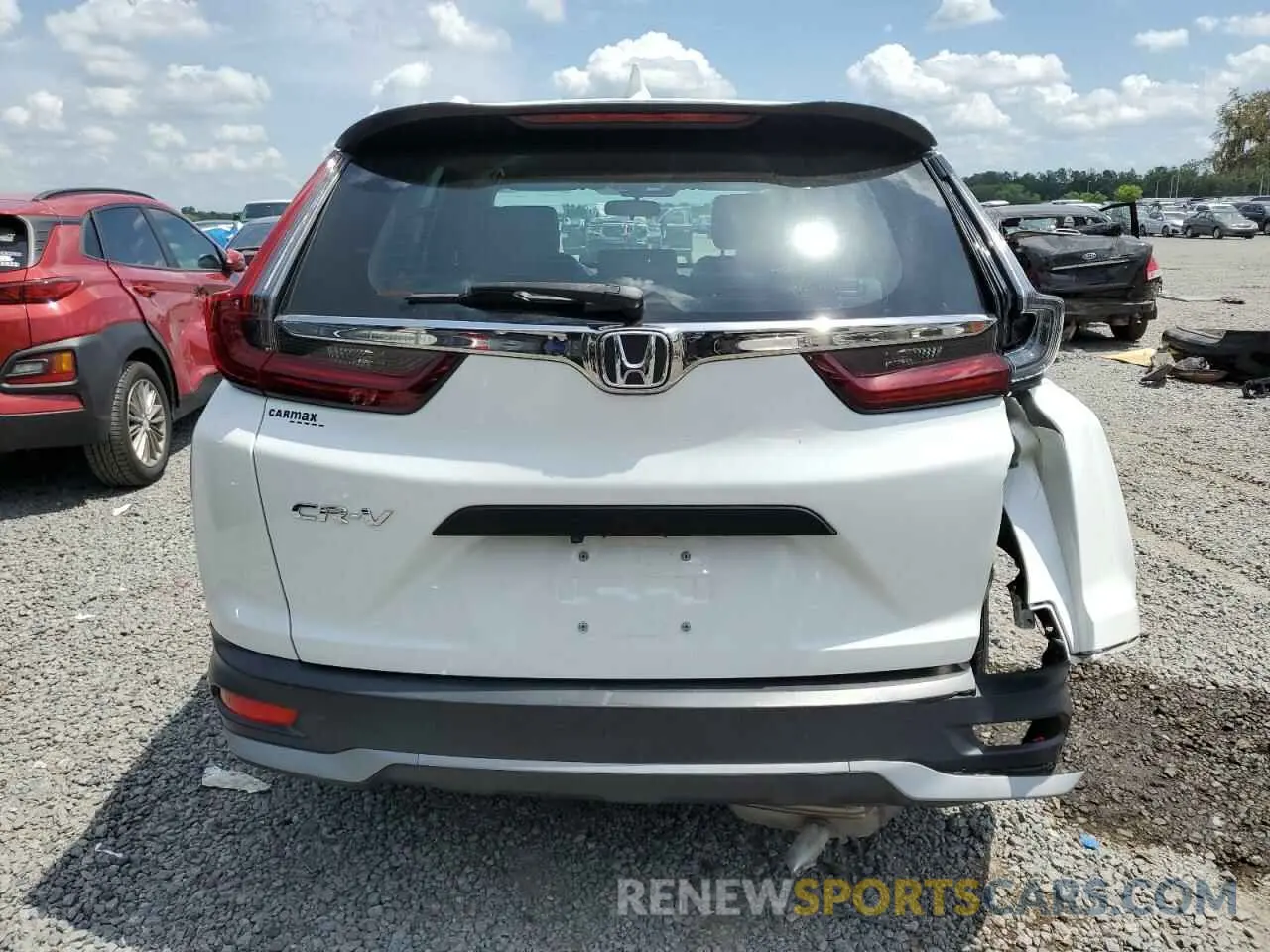 6 fotografías del automóvil dañado 2HKRW1H24LH417257 HONDA CRV 2020