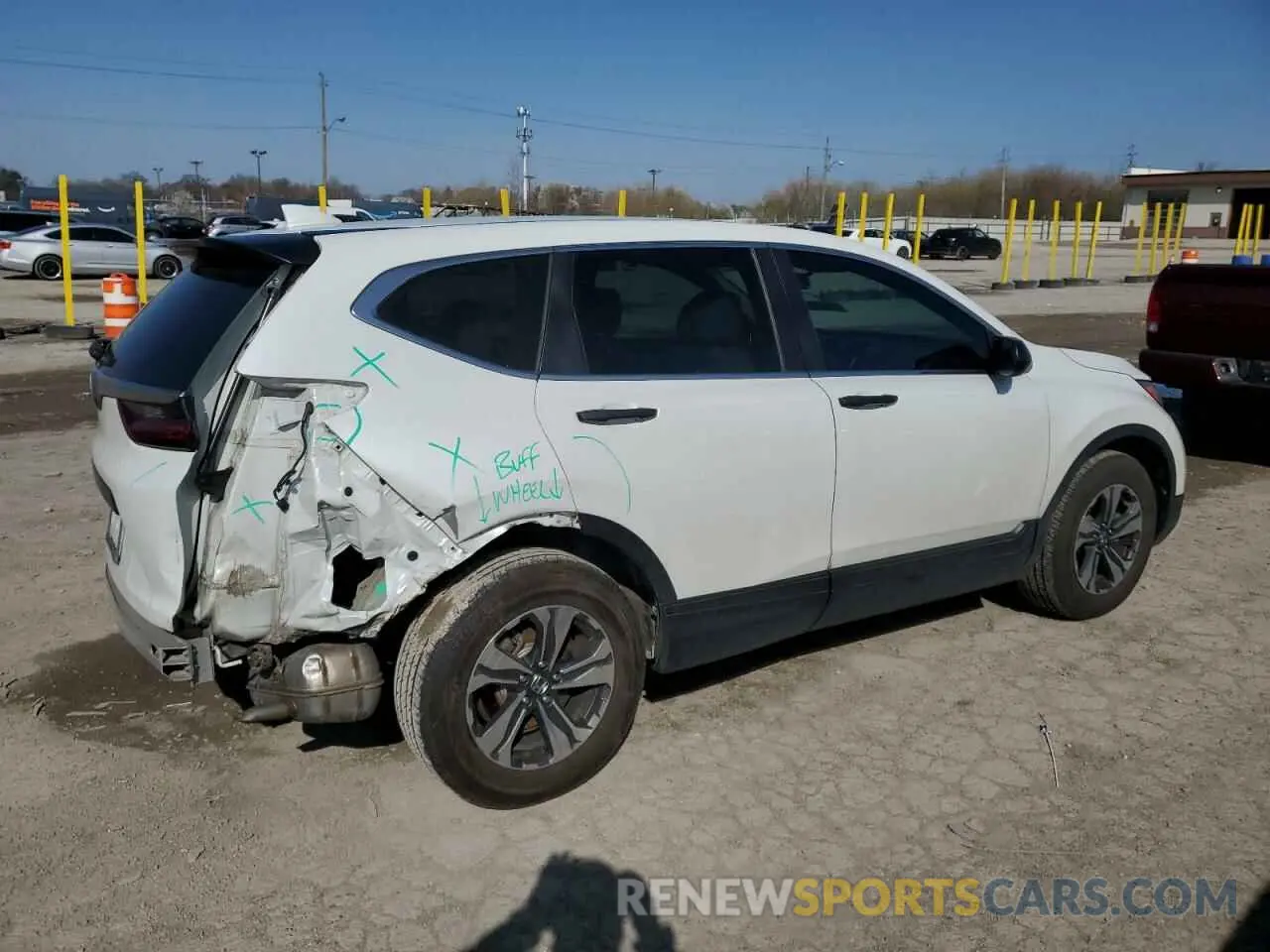 3 fotografías del automóvil dañado 2HKRW1H25LH402430 HONDA CRV 2020