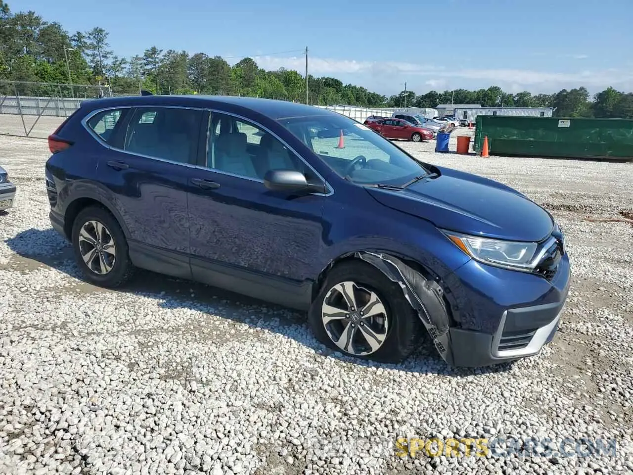 4 fotografías del automóvil dañado 2HKRW1H28LH415785 HONDA CRV 2020