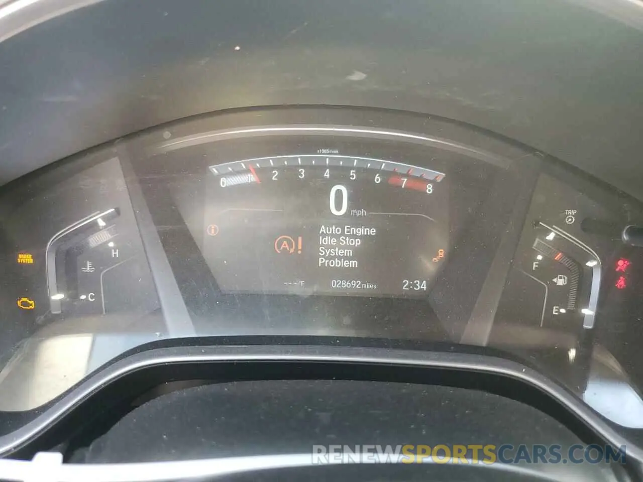 9 fotografías del automóvil dañado 2HKRW1H52LH428719 HONDA CRV 2020