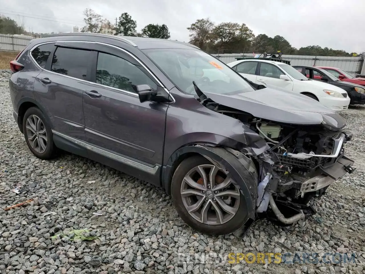 4 fotografías del automóvil dañado 2HKRW1H95LH402540 HONDA CRV 2020